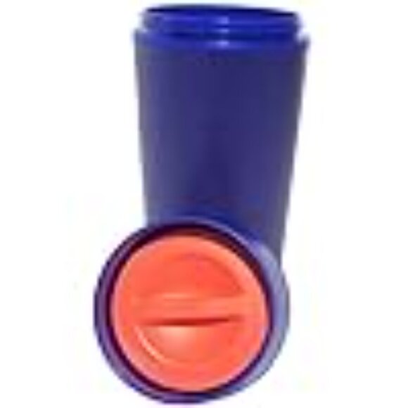Tupperware 360° Commuter Mug Twist 'N Sip Travel Leakproof Cup 16 oz. Tokyo Blue - Picture 2 of 16